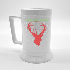 I Like Big Racks And I Can Not Lie Reindeer Ugly Christmas Gift Beer Stein