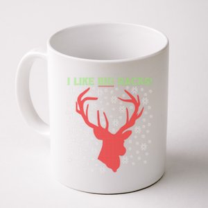 I Like Big Racks And I Can Not Lie Reindeer Ugly Christmas Gift Coffee Mug