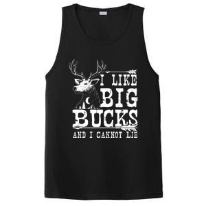 I Like Big Bucks And I Cannot Lie Gift Deer Hunting Gift PosiCharge Competitor Tank