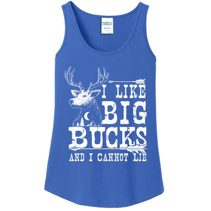 I Like Big Bucks And I Cannot Lie Gift Deer Hunting Gift Ladies Essential Tank