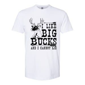 I Like Big Bucks And I Cannot Lie Gift Deer Hunting Gift Softstyle CVC T-Shirt