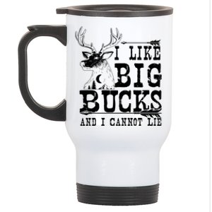 I Like Big Bucks And I Cannot Lie Gift Deer Hunting Gift Stainless Steel Travel Mug