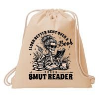 I Look Better Bent Over A Book Smut Reader Drawstring Bag