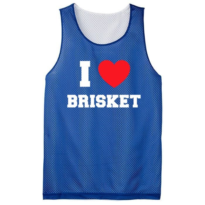 I Love Brisket Gift Mesh Reversible Basketball Jersey Tank