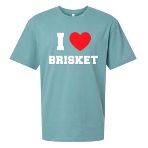 I Love Brisket Gift Sueded Cloud Jersey T-Shirt