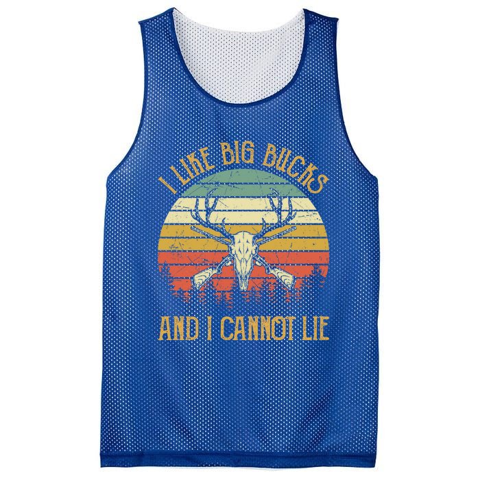 I Like Big Bucks And I Cannot Lie Gift Funny Deer Hunting Gift Mesh Reversible Basketball Jersey Tank