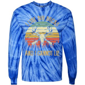 I Like Big Bucks And I Cannot Lie Gift Funny Deer Hunting Gift Tie-Dye Long Sleeve Shirt