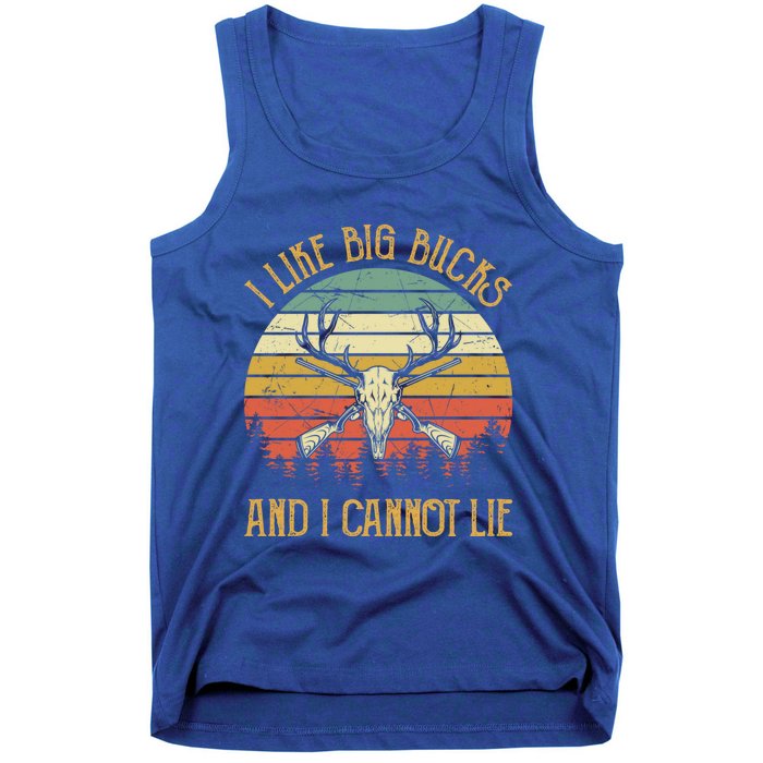 I Like Big Bucks And I Cannot Lie Gift Funny Deer Hunting Gift Tank Top