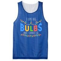 I Like Big Bulbs And I Cannot Lie Christmas Light Decorator Gift Mesh Reversible Basketball Jersey Tank