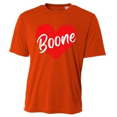 I Love Boone Heart Personalized Name Boone Cooling Performance Crew T-Shirt