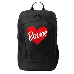 I Love Boone Heart Personalized Name Boone City Backpack