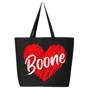 I Love Boone Heart Personalized Name Boone 25L Jumbo Tote