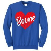 I Love Boone Heart Personalized Name Boone Sweatshirt