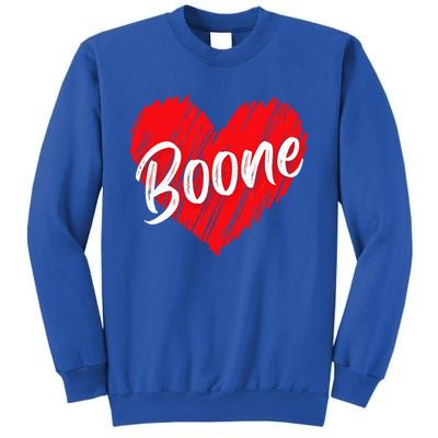 I Love Boone Heart Personalized Name Boone Sweatshirt