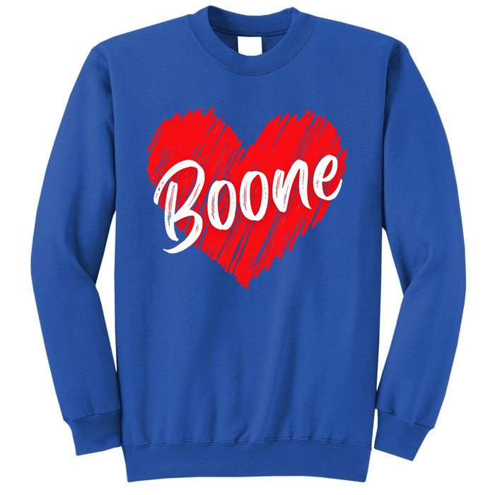 I Love Boone Heart Personalized Name Boone Sweatshirt