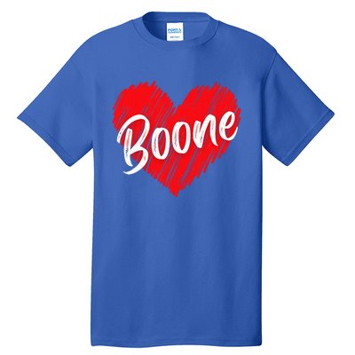 I Love Boone Heart Personalized Name Boone Tall T-Shirt