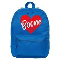 I Love Boone Heart Personalized Name Boone 16 in Basic Backpack