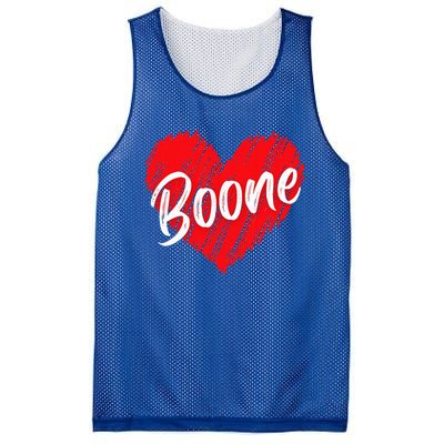 I Love Boone Heart Personalized Name Boone Mesh Reversible Basketball Jersey Tank