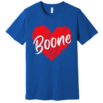 I Love Boone Heart Personalized Name Boone Premium T-Shirt