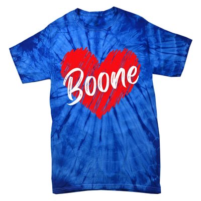 I Love Boone Heart Personalized Name Boone Tie-Dye T-Shirt