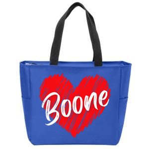 I Love Boone Heart Personalized Name Boone Zip Tote Bag