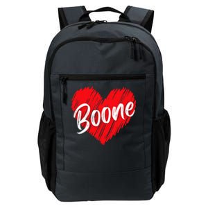 I Love Boone Heart Personalized Name Boone Daily Commute Backpack