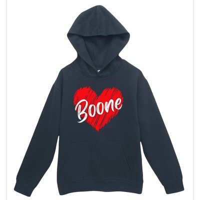 I Love Boone Heart Personalized Name Boone Urban Pullover Hoodie