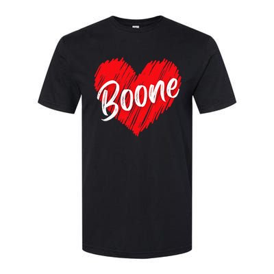 I Love Boone Heart Personalized Name Boone Softstyle CVC T-Shirt