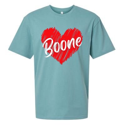 I Love Boone Heart Personalized Name Boone Sueded Cloud Jersey T-Shirt