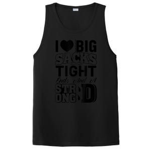 I Love Big Sacks Tight Ends And Strong D Wos Football PosiCharge Competitor Tank