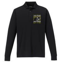 I Live By The Cheese Rat Japanese Performance Long Sleeve Polo