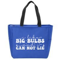 I Like Big Bulbs And I Cannot Lie Funny Holiday Christmas Gift Zip Tote Bag