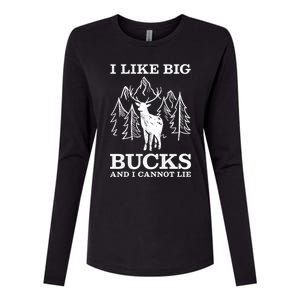 I Like Big Bucks And I Cannot Lie Hunting Gift Womens Cotton Relaxed Long Sleeve T-Shirt