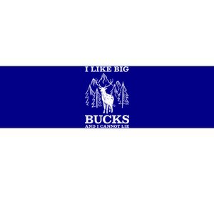 I Like Big Bucks And I Cannot Lie Hunting Gift Bumper Sticker