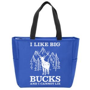 I Like Big Bucks And I Cannot Lie Hunting Gift Zip Tote Bag