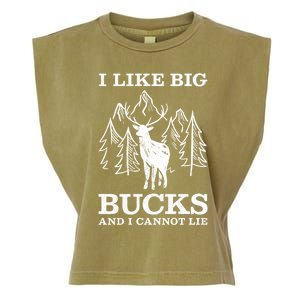 I Like Big Bucks And I Cannot Lie Hunting Gift Garment-Dyed Women's Muscle Tee