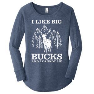 I Like Big Bucks And I Cannot Lie Hunting Gift Women's Perfect Tri Tunic Long Sleeve Shirt