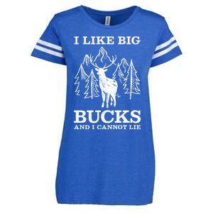 I Like Big Bucks And I Cannot Lie Hunting Gift Enza Ladies Jersey Football T-Shirt