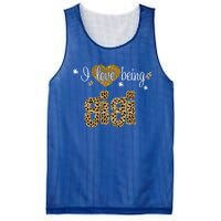 I Love Being Gigi Leopard Plaid Christmas Gift Mesh Reversible Basketball Jersey Tank