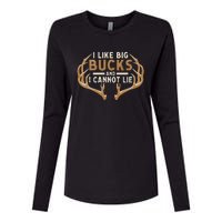 I Like Big Bucks And I Cannot Lie Hunter Deer Hunting Womens Cotton Relaxed Long Sleeve T-Shirt