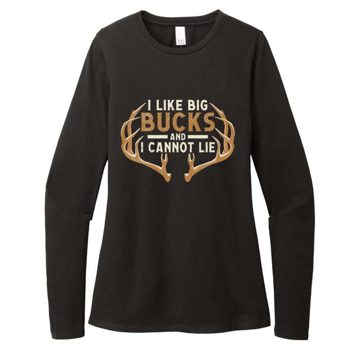 I Like Big Bucks And I Cannot Lie Hunter Deer Hunting Womens CVC Long Sleeve Shirt