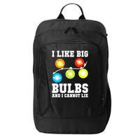 I Like Big Bulbs And I Cannot Lie Naughty Christmas Lights Gift City Backpack