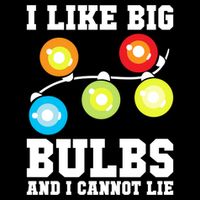 I Like Big Bulbs And I Cannot Lie Naughty Christmas Lights Gift Drawstring Bag