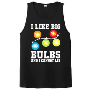 I Like Big Bulbs And I Cannot Lie Naughty Christmas Lights Gift PosiCharge Competitor Tank