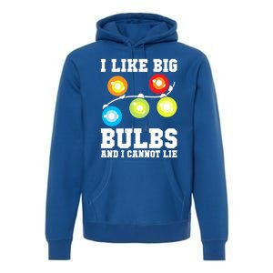 I Like Big Bulbs And I Cannot Lie Naughty Christmas Lights Gift Premium Hoodie