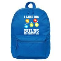I Like Big Bulbs And I Cannot Lie Naughty Christmas Lights Gift 16 in Basic Backpack