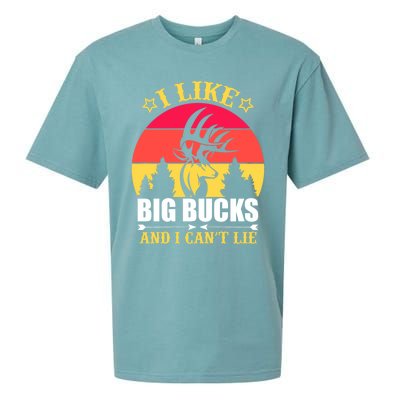 I Like Big Bucks And I Cant Lie Meaningful Gift Sueded Cloud Jersey T-Shirt