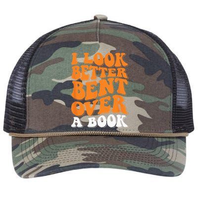 I Look Better Bent Over A Book Retro Rope Trucker Hat Cap