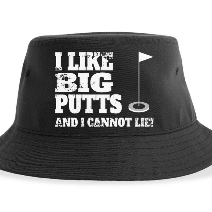 I Like Big Putts And I Cannot Lie Funny Golf Sustainable Bucket Hat