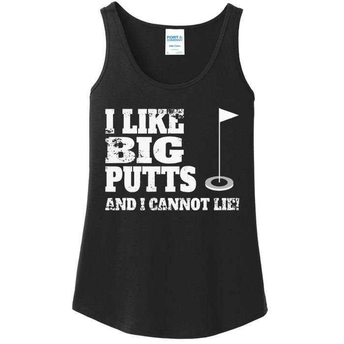 I Like Big Putts And I Cannot Lie Funny Golf Ladies Essential Tank